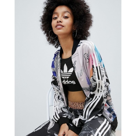 adidas Jackets & Blazers - NWOT Adidas Originals X Farm Printed Track Jacket